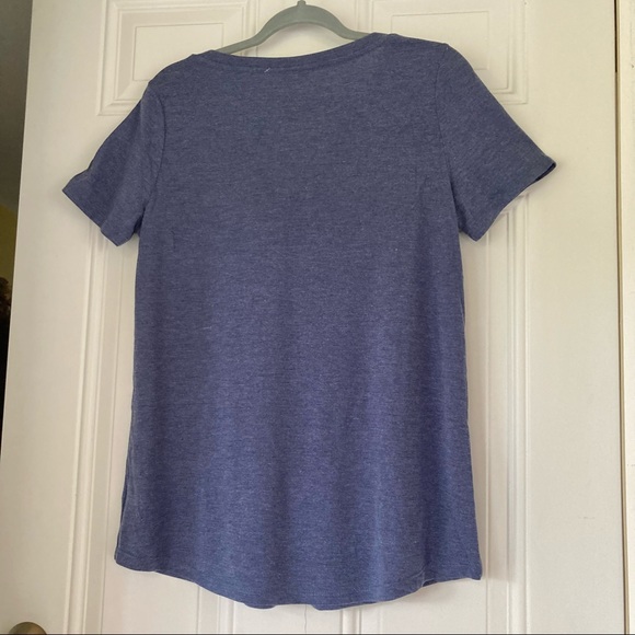 CRISS CROSS Blue V neck T shirt Womens Medium - Picture 11 of 15